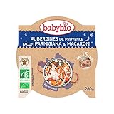 Babybio Buona Notte Melanzane Parmigiana Pasta 15 mesi + Bio 260 g immagine