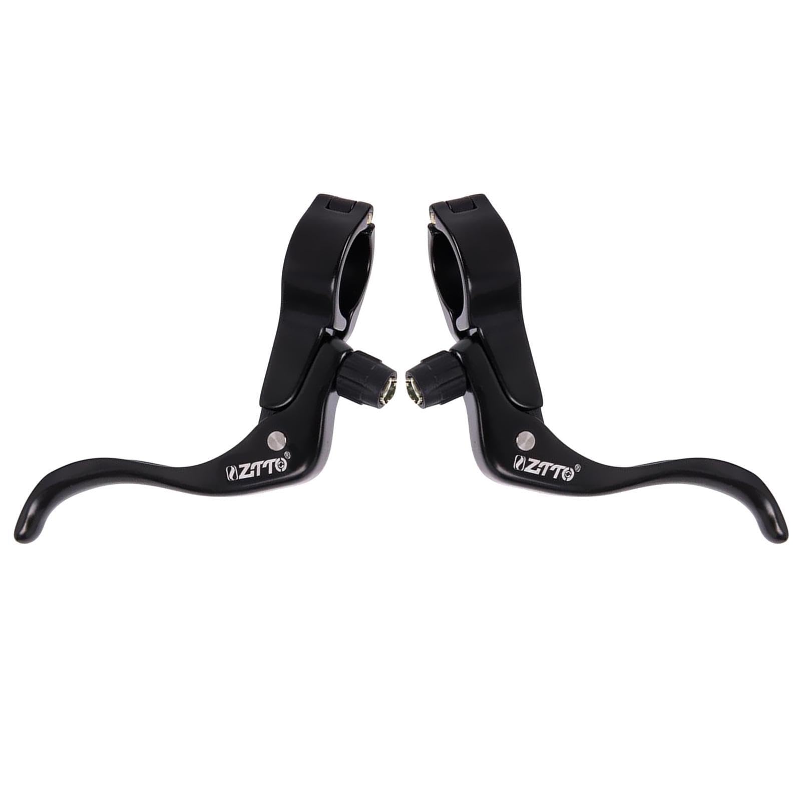 Quxvuis Black Aluminum Alloy Bike Brake Lever Lightweight Road Folding Bicycles Handlebar Brakes Accessory Aluminum Alloy Bicycle Brake Levers Bike, 31.8Mm
