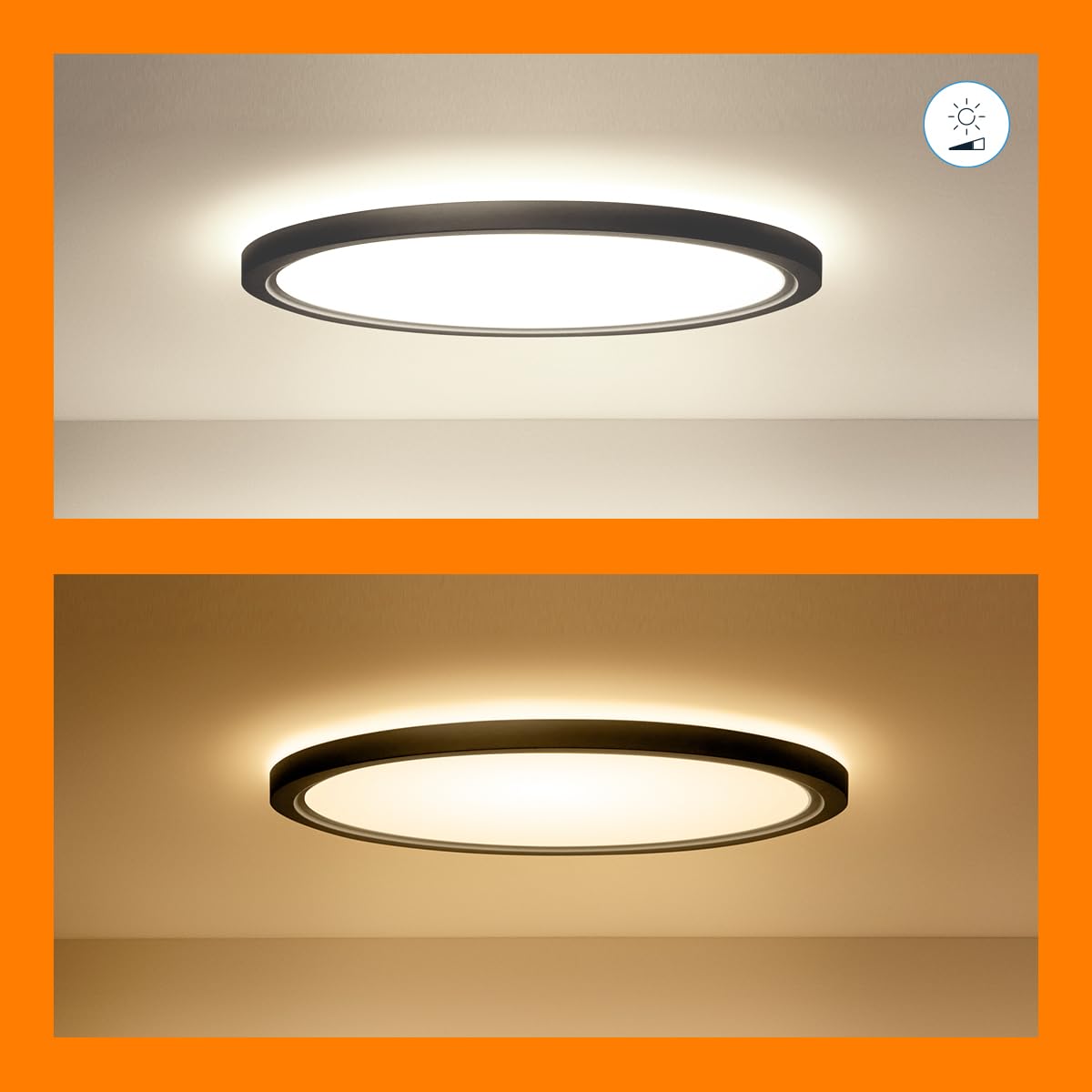 WiZ Inteligentna Lampa Sufitowa Superslim 32W, Biała, Wi-Fi, Wiele Odcieni Bieli, Szeroka Paleta Kolorów, Sterowanie Aplikacją