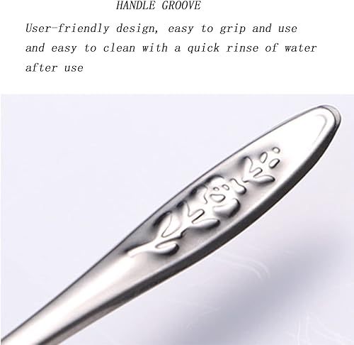 Miniatura 4 de 6 cucharas de alimentación de mascotas de acero inoxidable, herramienta de alimentación de loro, comedero para pollos.