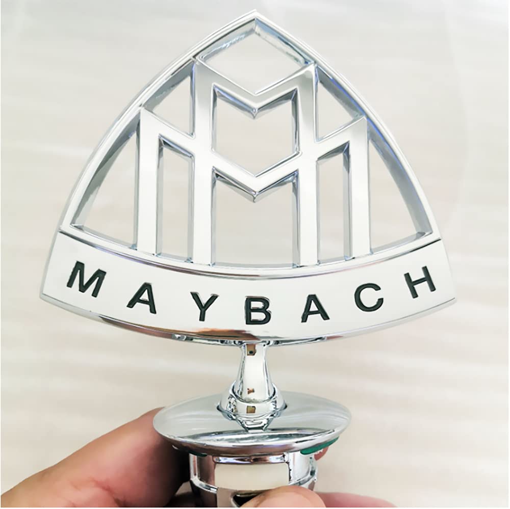 Hood Ornament for Maybach Hood Emblem Badge for S400 S450 S500 S550 S560 S580 S600 S650 E Class S Class W221 W222 W223 Accessories Black