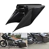 XMMT Gloss/Vivid Black Stretched Extended Side Cover Panels Compatible for 2009-2013 Harley Touring...