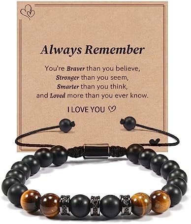 CheersLife To Mens Bracelet for Boyfriend, Husband, My Man - Anniversary Birthday Christmas Gift for Him