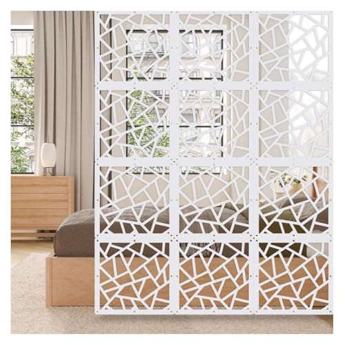 HKSDKABOP Colgar la Pantalla de separación de la habitación, Biombo Colgante de Madera y plástico, 29 x 29 cm o 39 x 39 cm, Natural, Varias Unidades.(29x29cm,11Pcs)
