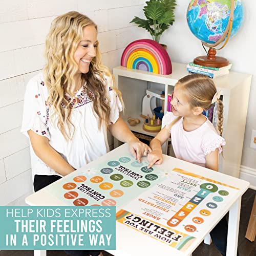 Hadley Designs Feelings Chart For Kids Ages 4-8 - Emotions Chart For Toddlers 3-5, Counseling Feelings Posters For Classroom Calming Corner, Social Emotional Learning Posters, Retro Classroom Decor - Image 7
