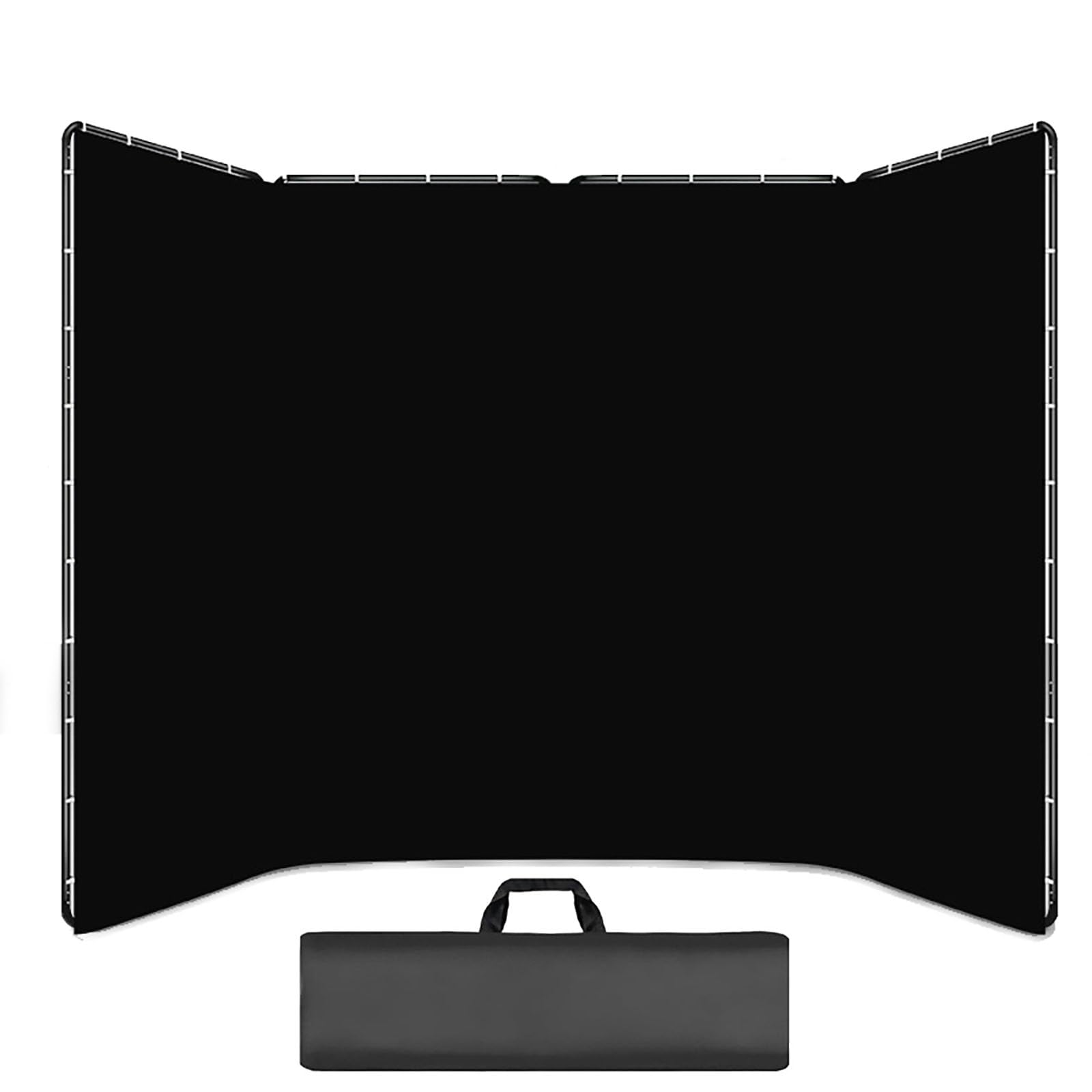 Marco de fondo panorámico plegable con soporte y bolsa de almacenamiento, sistema de soporte de fondo de fotografía resistente a las arrugas para video