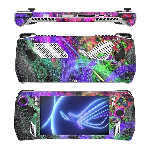 Image of MightySkins Glossy Glitter Skin Compatible with Asus ROG Ally - Neon Splatter | Protective, Durable High-Gloss Glitter Finish | Easy to Apply