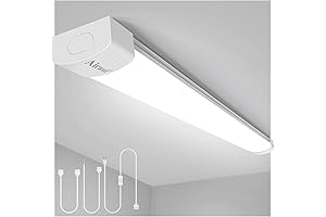 4FT Linkable LED Shop Light Fixture with On/Off Switch
