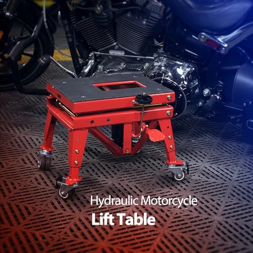 VIVOHOME Motorcycle Lift Jack Stand with Rubber Pad
