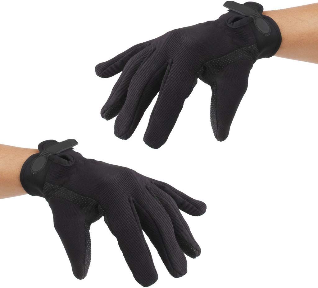 Guanti tattici militari da uomo, protezione per tiro, softair e caccia, taglia M, colore: Nero