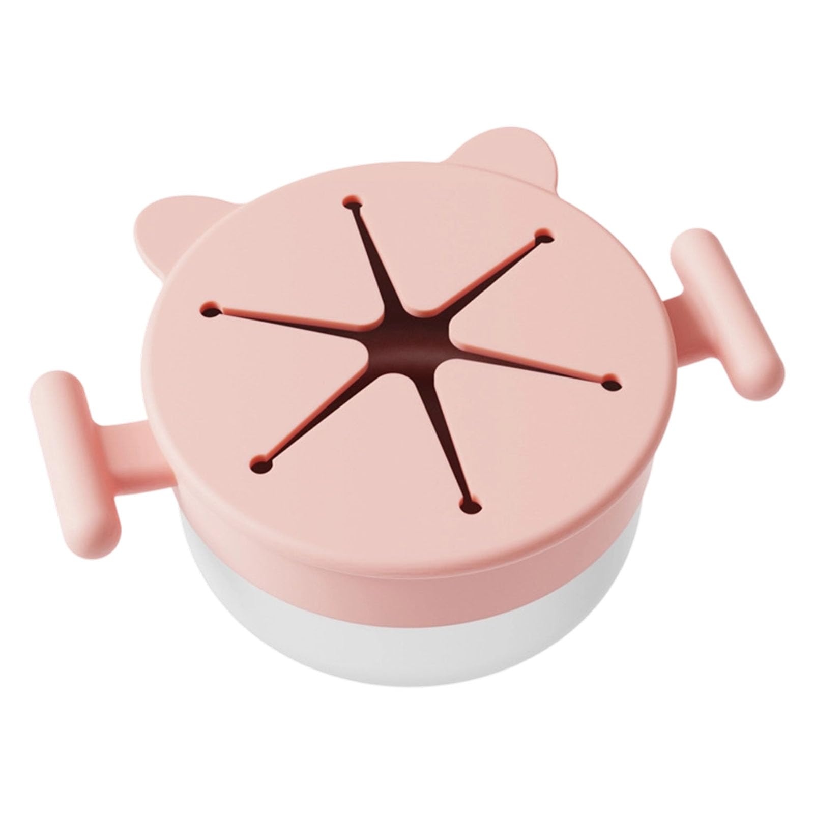 Kalttoy Food Grade Stainless Steel Snacks Bowl Detachable Spill Cover for Outdoor Activity Spill Bowl
