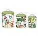 Michel Design Works 3Piece Metal Kitchen Canister Set, Vegetable Kingdom
