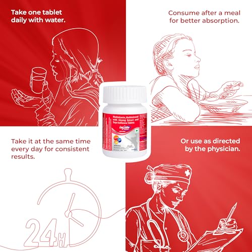 Image of I M Activ Multivitamin Tablets for Women | Daily Nutrition With Vitamin C, B3, E, Isoflavone, Ginseng Ext. & Mineral Blend | For Energy, Immunity & Metabolism Support | 30 Tablets