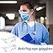 Queekay 20 Pack Safety Glasses over Eyeglasses Anti Dust Impact Scratch Safety Goggles for Men Women Nurses Workers Architect Lab