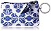 Vera Bradley Zip ID Case Pouch, Cobalt Tile, One Size