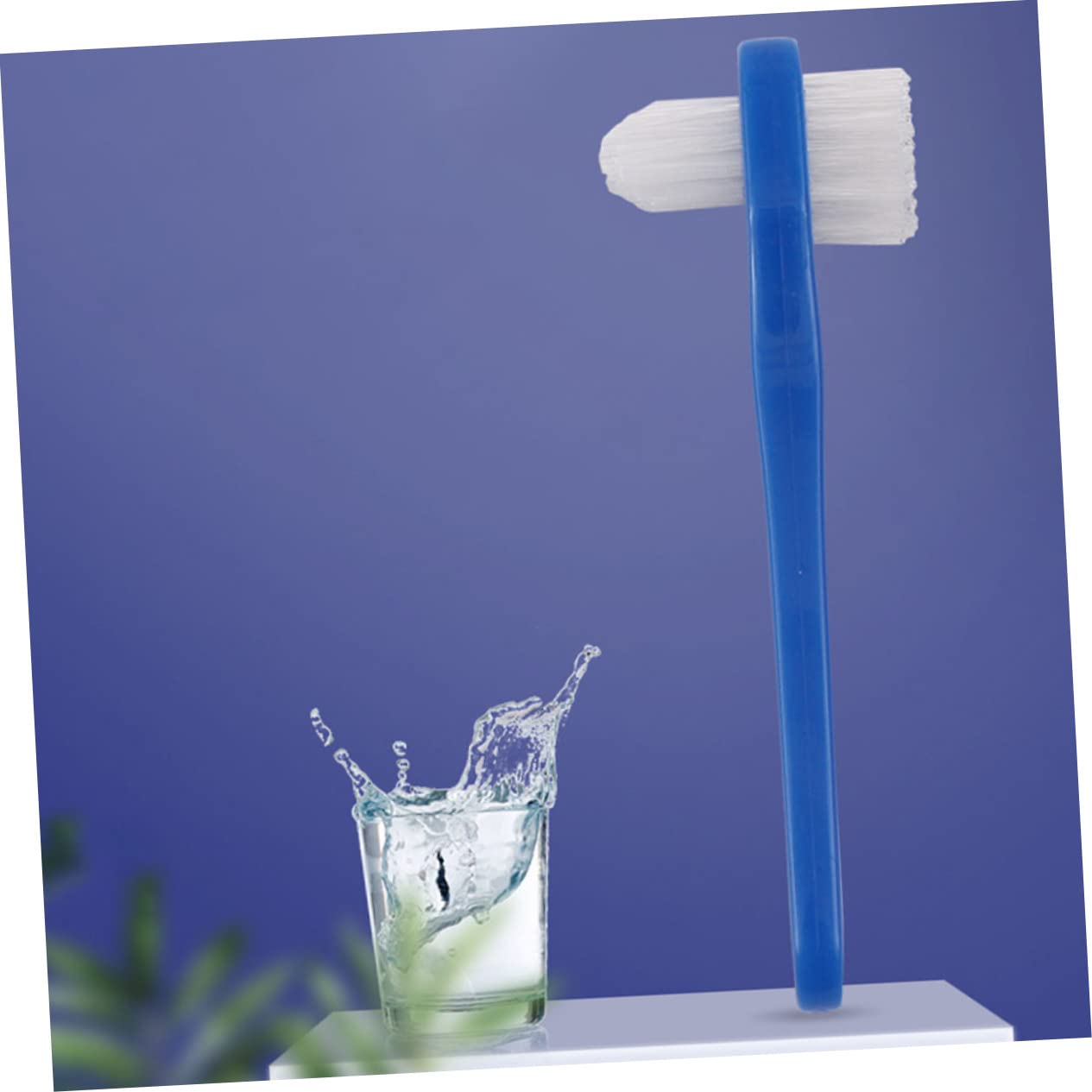 30 Pz finto spazzolino a doppia testa spazzola per protesi spazzola per la pulizia della dentiera domestica mini viaggio spazzolino denti spazzolino portatile fornitura di protesi