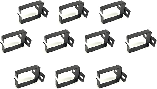 Miniatura 8 de Metal Master - Paquete de 10 ganchos de anillo en D para gestión de cables de rack de servidores - Organizador de soporte para cables de conexión de