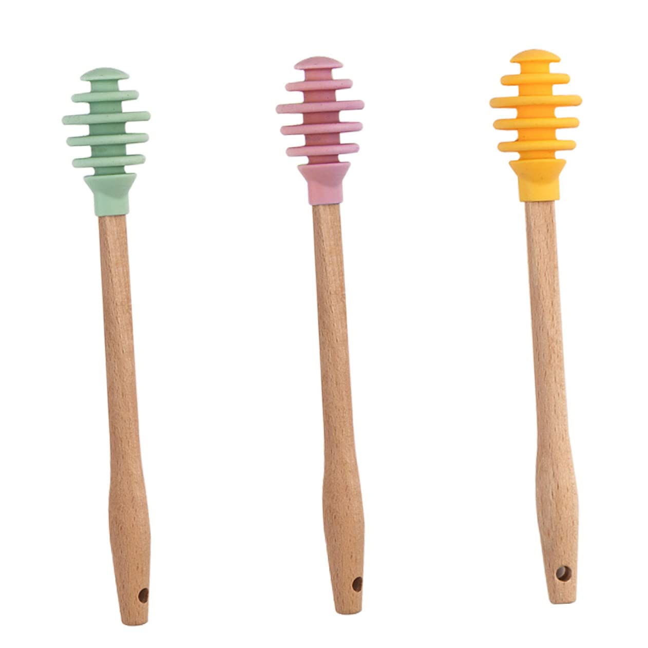 Mobestech 1 Set Silicone Honey Dippers Unique Design for Easy Honey Collection and Dispensing for Syrups and Viscous Substances present for Pastry Chefs and Farmers