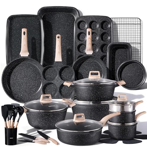 CAROTE 44-Piece Cooking & Bakeware Set