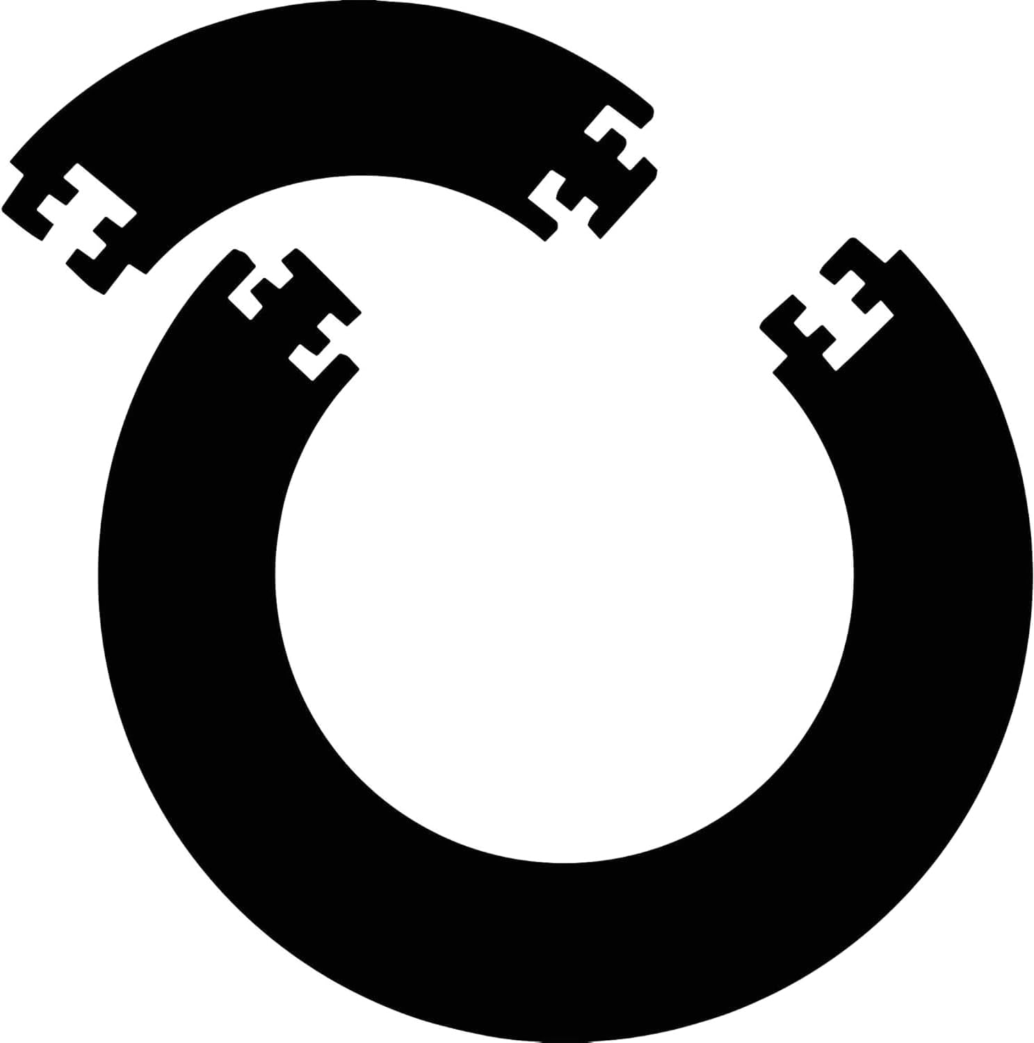 Dart Catchring Surround, pierścień do łapania darta, służy do ochrony ścian wokół tarczy, 4 części, czarna