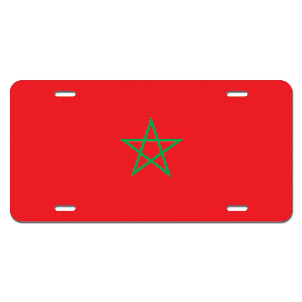 GRAPHICS & MORE Morocco Flag Novelty Metal Vanity License Tag Plate