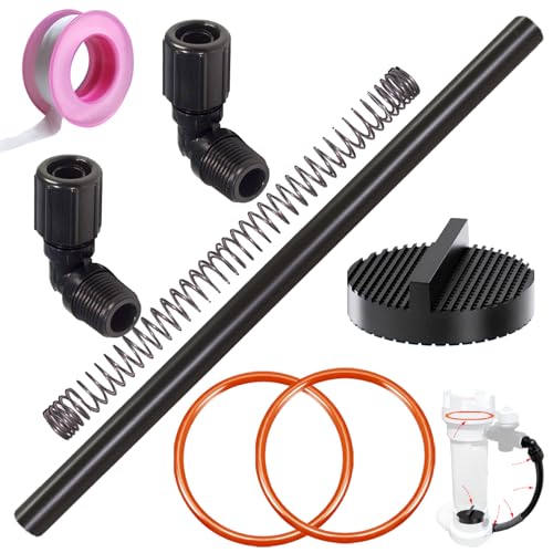 Jsyfcfc Pool Chlorinator Parts (Includes: 1/2 NPT 90-Degree Tube Connector 5/8 OD 18 tube Tube Support O-Ring and Screen) Compatible with Auto Feeder/Chlorinator 320 and 322