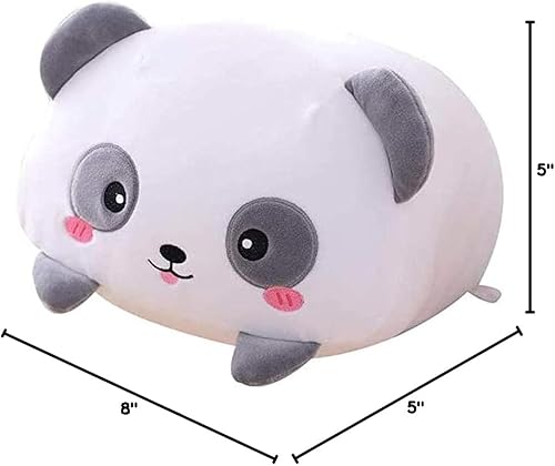 Vista 18 de Peluche de panda, almohada cilíndrica para abrazar, almohada cilíndrica para abrazar, regalo para niños, 33.5 pulgadas Panda blanco,Oso