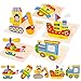 FORMIZON Puzzle in Legno, Giochi Bambini 1 2 3 4 Anni, 5 Pezzi Giocattoli Puzzle di Animali Educativo Giocattoli Montessori Giochi Set Regalo per Bambino Ragazza Ragazzo, Multicolore (Veicolo)