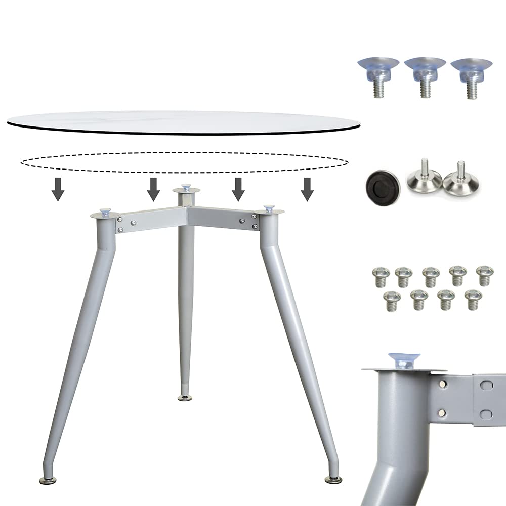 Photo 1 of ***BLACK HEONITURE Modern Desk Frame 28 (Grey)