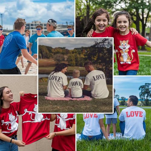 Custom T Shirts for Men Women Made in USA Bulk Customized Shirt Text/Photo Front Back Print Personalized Cotton T-Shirts3