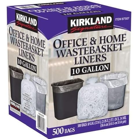 Kirkland Signature 10 Gallon Trash Bags Cover