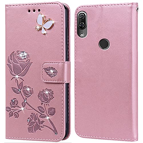 Cover per Wiko View 2 Pro Custodia,Carta Fessura,Supporto Stand,Silicone TPU,Flip Protettiva Case per Wiko View 2 Pro