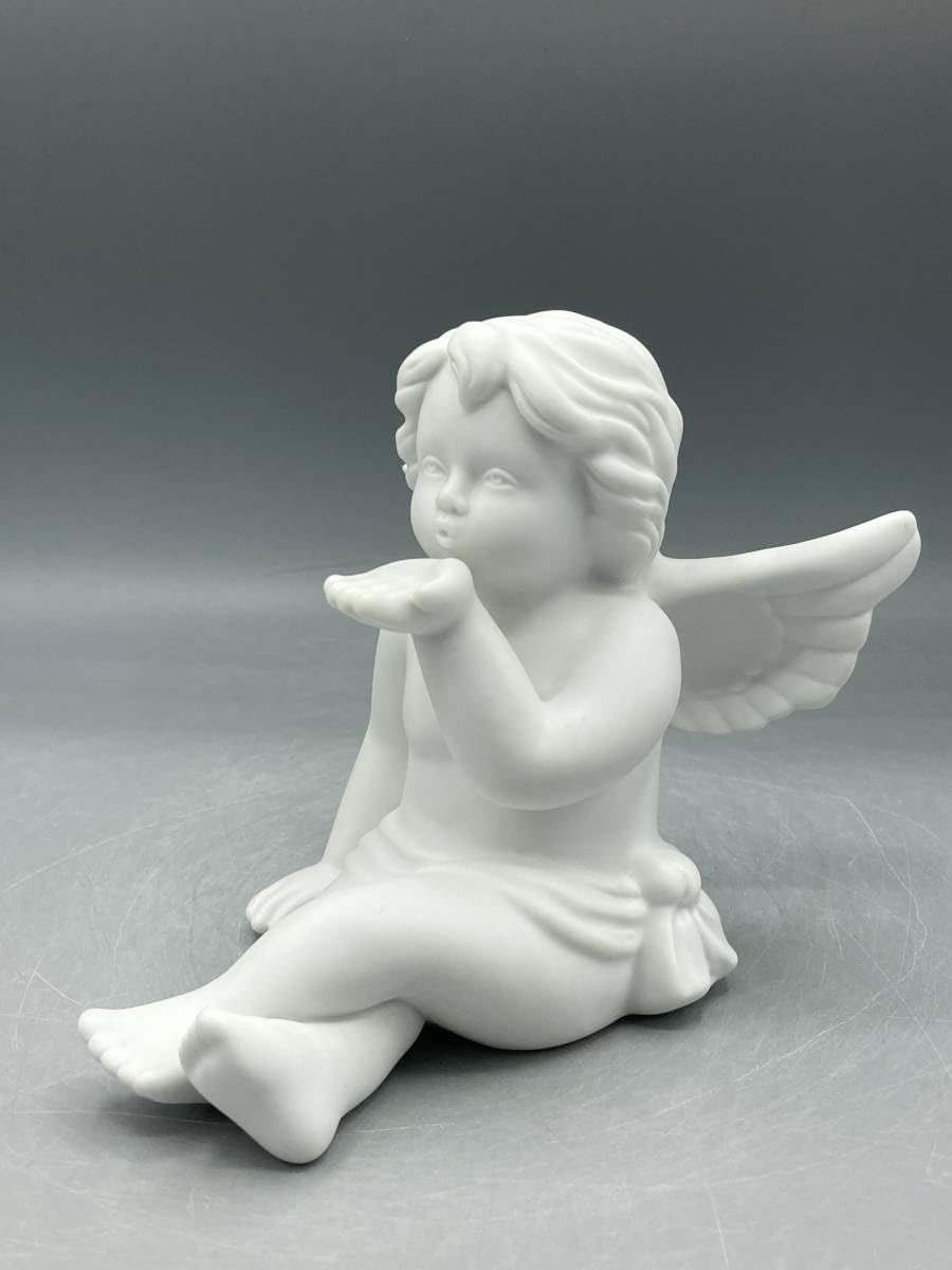 人形　キューピー　天使　陶器　置物　インテリア　工芸品　美術品　A2736 人形キューピー天使陶器置物インテリア工芸品美術品A2736