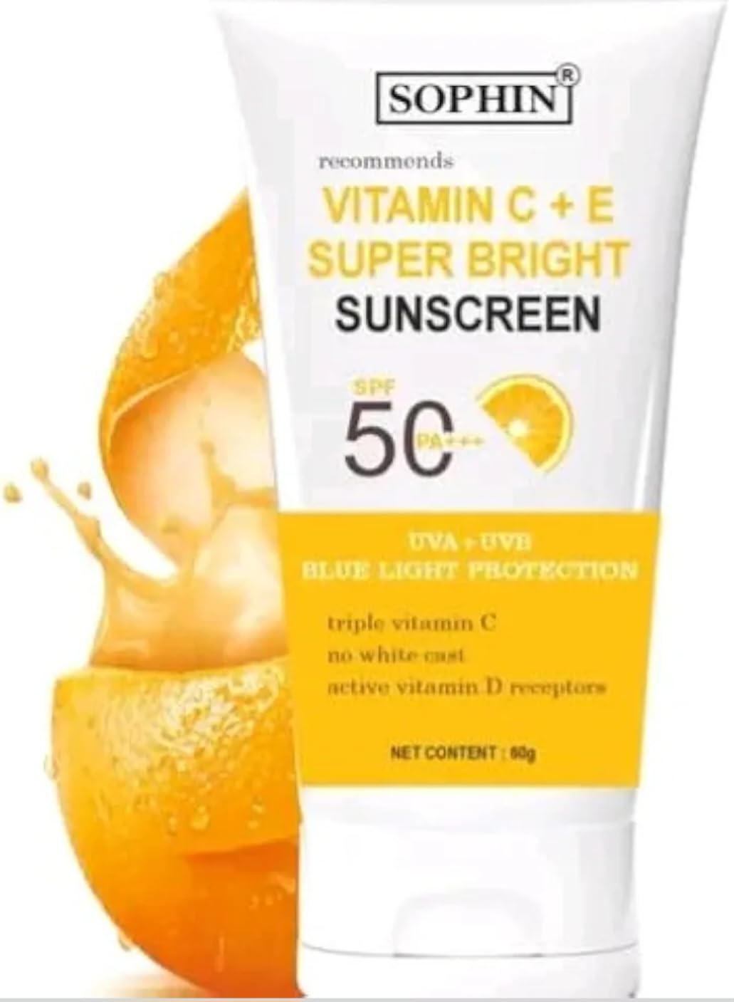 Daily Facial Sunscreen with Vitamin C and E, SPF 50 PA+++, Sun Protection, Pack of 3