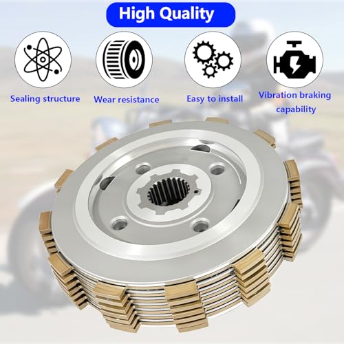 Image of Clutch Kit & Inner Hub & Outer Plate Gasket for Boulevard M50 C50 VL800 | for Boulevard M50B /S50 /C50T, Intruder Volusia 800, 09116-06203, 21441-37400, 21442-37401, 21410-41F00