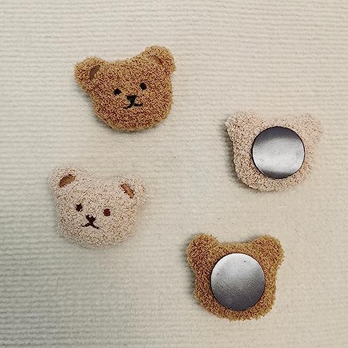 Imán decorativo de oso de peluche para refrigerador miniatura 3