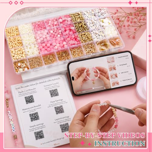 Image of Wurosi Jewelry Making Supplies Kit, Bracelet Making Kit for Adult