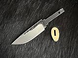 Oldpard Blank Blade for the Knifemaking | Partial Tang Construction | Brass Guard Attached | DIY Blank Blade for Custom Knife | Blade for Outdoor & Camping