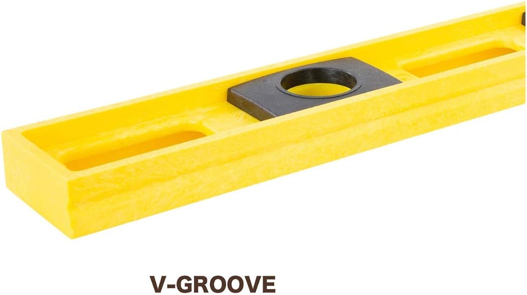 MAYES 10101 Polystyrene Level, 24-Inch | Level for Plumbers, Carpenters, & Everyone Else | Highly Accurate Leveling Tool | Find Level & Plum with Ease | Rugged Build | Made in U.S.A. | Yellow