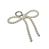 Yhplxyuus Pearl Bowknot Keychain Cute Decorations Keyring Hanging Ornament Backpack Handbag Charm Pendant Girls Women Cute Car