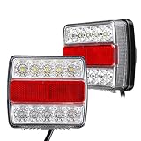QSCTYG AnhäNger RüCkleuchten 2X Universal 12V Hintere Taucher Anhänger Rückleuchten Kit Bootsmarker Truck Camper Taiselights Caravan anhäNger Beleuchtung 771