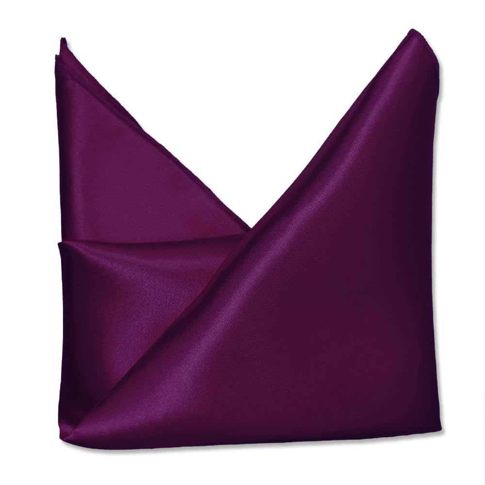 Silky Satin Cloth Napkins, Satin Square Table Napkins Reusable For Wedding Home(Purple,42 * 42cm 6PC)