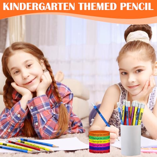 Juego 48 lápices de grafito multicolor con pulseras para jardín miniatura 5
