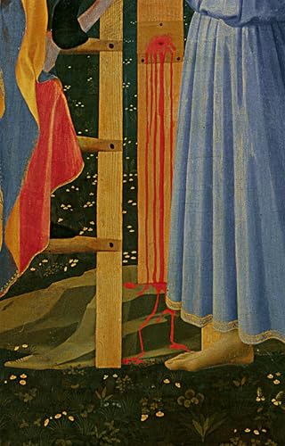 Tableaux peinture sur toile Fra Angelico Santa Trinita déco chambre 60x90cm