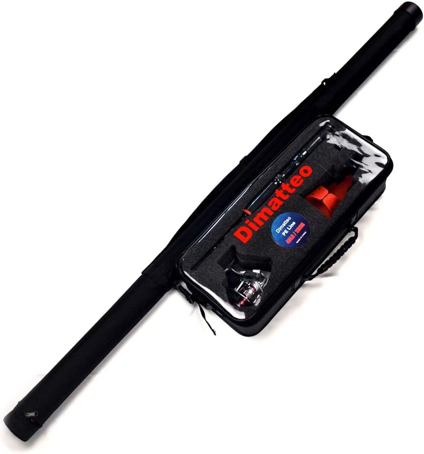 Dimatteo Ergonomics Fishing Combo. Ergonomics Rod Handle with 2.1m Spinner Rod, Lure: 40-80g.Test: 8-10kgs,Spinner Reel 5000(3+1BB), 40LB/200M PE Line, PVC Tackle Carry Box