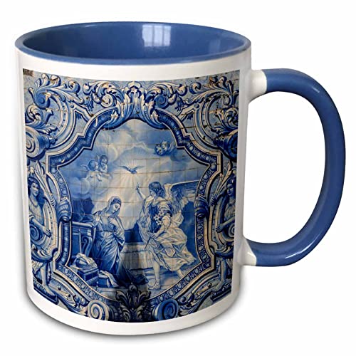 3dRose Lamego Portugal Shrine of Our Lady 11oz Two-Tone Blue Mug