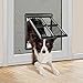 Namsan Pet Screen Door, Dog Door for Sliding Door, 12x16 Inches Doggy Door for Screen Door, Magnetic Close Cat Door Window Porch, Large, Black
