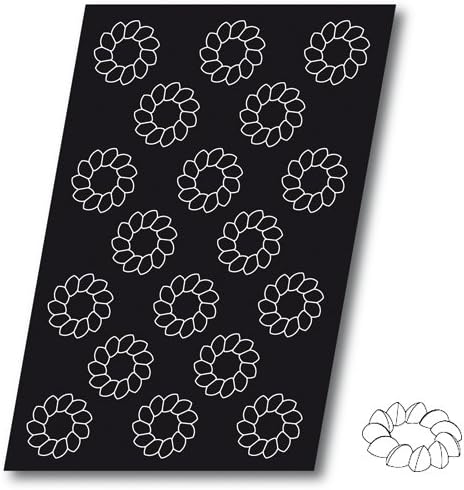 Flexipan St Honore Crown 2.4 Oz, 80mm Dia x 20mm Deep (3-1/8" Dia x 13/16" Deep), 18 Cavities by Demarle