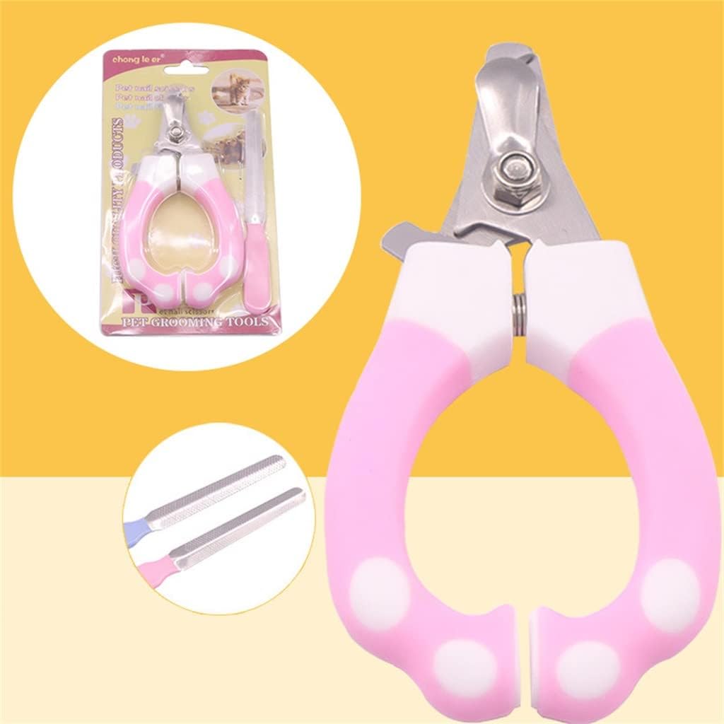 Professional Pet Cats Dog Nail Cutter Stainless Steel Grooming Scissors Clippers Claw Grinders(D)