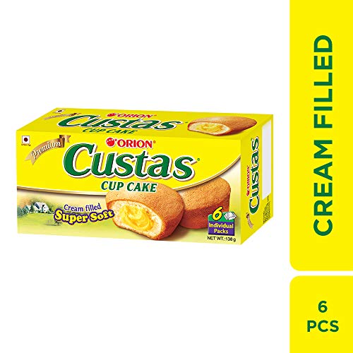 Image of ORION Premium Custas Cupcake - Imported Korean Snack, 138g